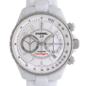 シャネル　CHANEL　J12　スーパーレッジェーラ　H3410　41mm　ホワイトセラミック　クロノグラフ　メンズ