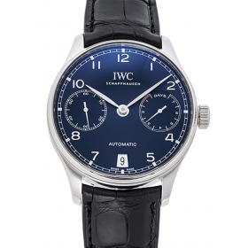 IWC ポルトギーゼ 7デイズパワーリザーブ IW500710 ブルー 39381