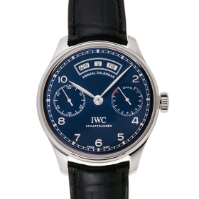 IWC ポルトギーゼ アニュアルカレンダー IW503502 ブルー 31603